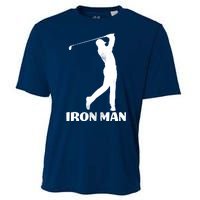 Vintage Iron Man Golf Design Cooling Performance Crew T-Shirt