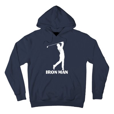 Vintage Iron Man Golf Design Hoodie