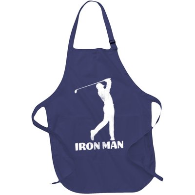 Vintage Iron Man Golf Design Apron