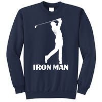 Vintage Iron Man Golf Design Sweatshirt