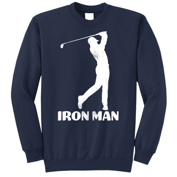 Vintage Iron Man Golf Design Sweatshirt