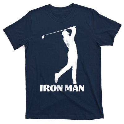 Vintage Iron Man Golf Design T-Shirt