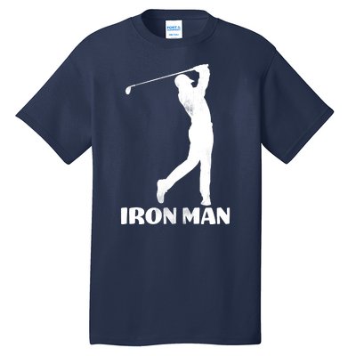 Vintage Iron Man Golf Design Tall T-Shirt