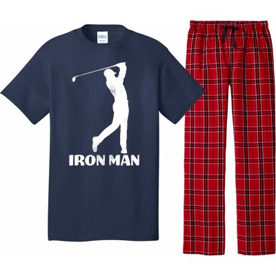 Vintage Iron Man Golf Design Pajama Set