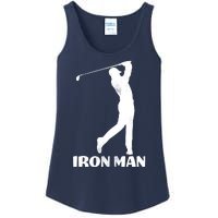 Vintage Iron Man Golf Design Ladies Essential Tank