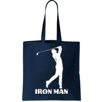 Vintage Iron Man Golf Design Tote Bag