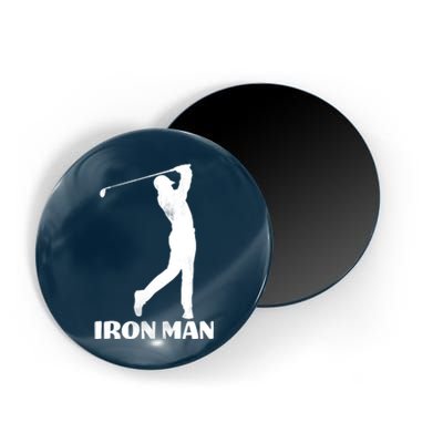 Vintage Iron Man Golf Design Magnet