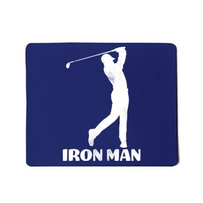 Vintage Iron Man Golf Design Mousepad