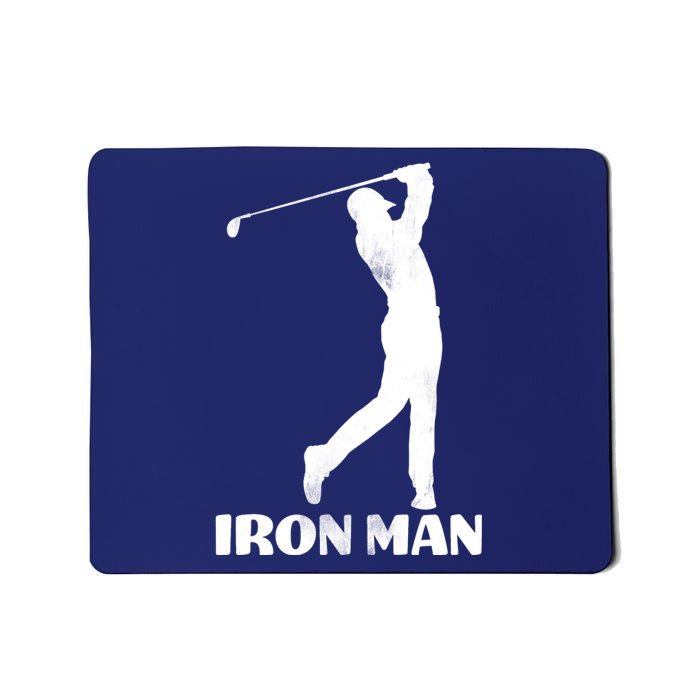 Vintage Iron Man Golf Design Mousepad