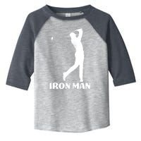 Vintage Iron Man Golf Design Toddler Fine Jersey T-Shirt