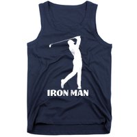 Vintage Iron Man Golf Design Tank Top