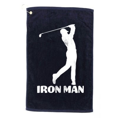 Vintage Iron Man Golf Design Golf Towel