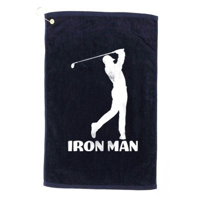 Vintage Iron Man Golf Design Platinum Collection Golf Towel