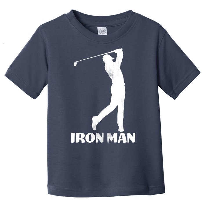 Vintage Iron Man Golf Design Toddler T-Shirt