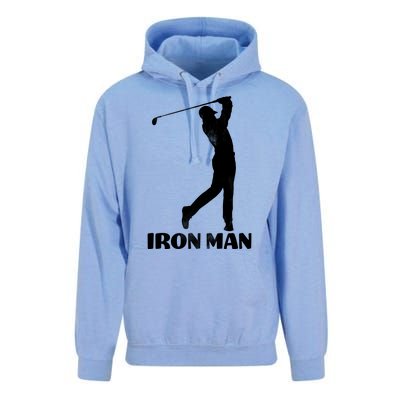 Vintage Iron Man Golf Design Unisex Surf Hoodie