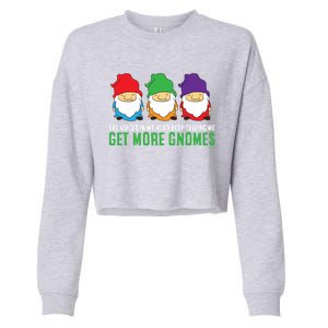 Voices In My Head Keep Telling Me Get More Gnomes Gift Cropped Pullover Crew