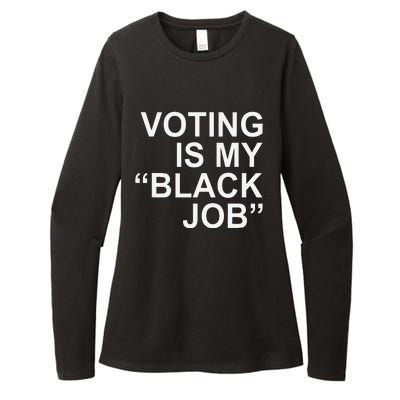 Voting Is My Black Job Womens CVC Long Sleeve Shirt