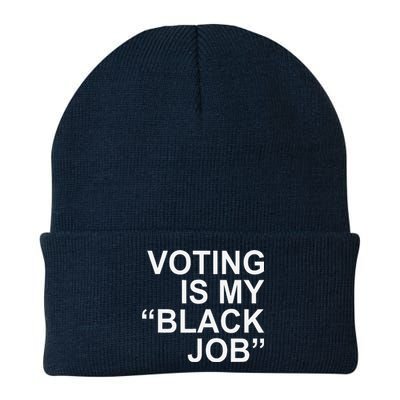 Voting Is My Black Job Knit Cap Winter Beanie