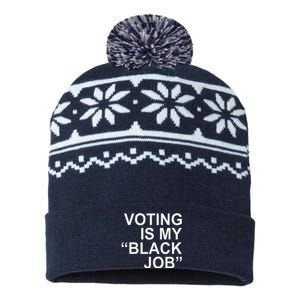 Voting Is My Black Job USA-Made Snowflake Beanie