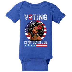 Voting Is My Black Job Baby Bodysuit