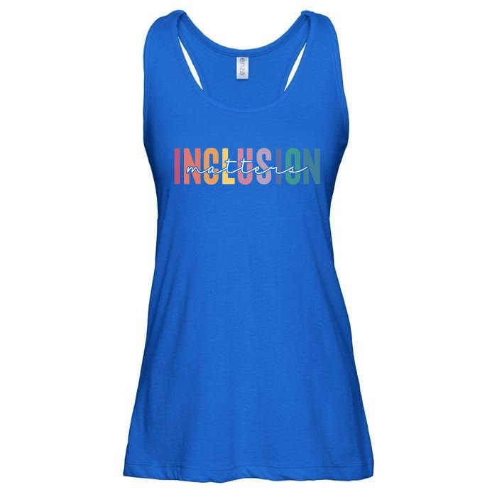 Vintage Inclusion Matters Special Education Neurodiversity Gift Ladies Essential Flowy Tank