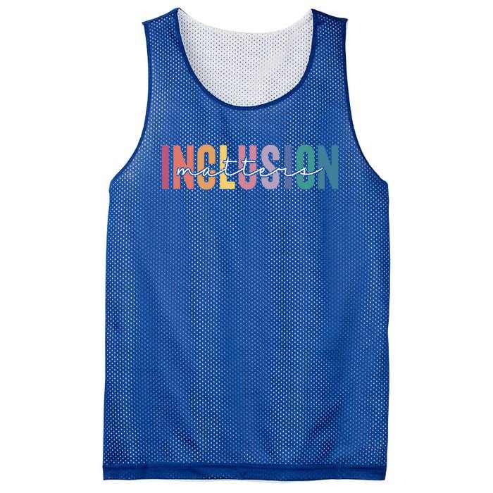 Vintage Inclusion Matters Special Education Neurodiversity Gift Mesh Reversible Basketball Jersey Tank