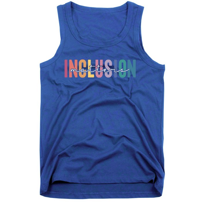 Vintage Inclusion Matters Special Education Neurodiversity Gift Tank Top