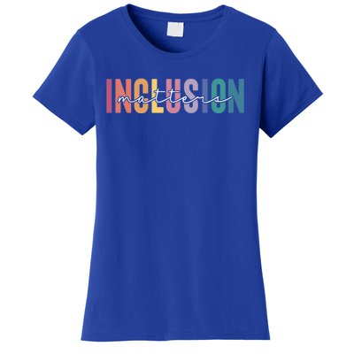 Vintage Inclusion Matters Special Education Neurodiversity Gift Women's T-Shirt