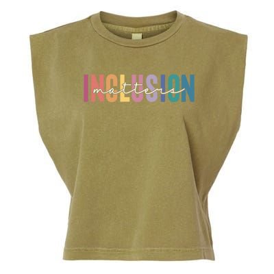 Vintage Inclusion Matters Special Education Neurodiversity Gift Garment-Dyed Women's Muscle Tee