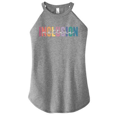 Vintage Inclusion Matters Special Education Neurodiversity Gift Women's Perfect Tri Rocker Tank