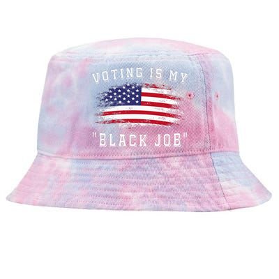 Voting Is My Black Job Tie-Dyed Bucket Hat