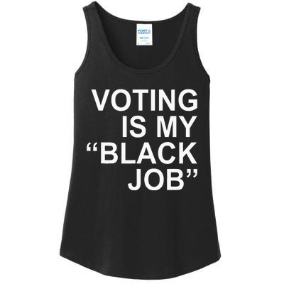 Voting Is My Black Job Apparel Ladies Essential Tank