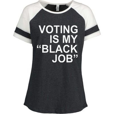 Voting Is My Black Job Apparel Enza Ladies Jersey Colorblock Tee