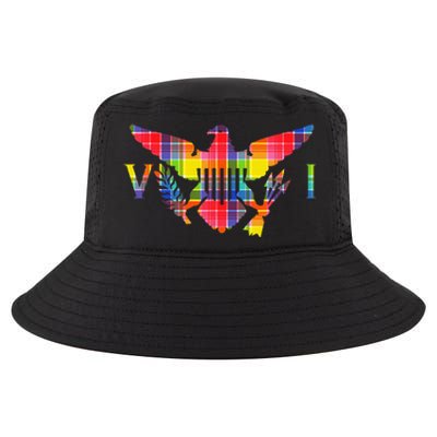 Virgin Islands Madras VI Flag Cool Comfort Performance Bucket Hat