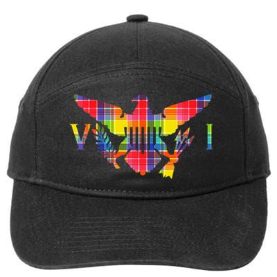 Virgin Islands Madras VI Flag 7-Panel Snapback Hat