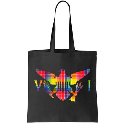 Virgin Islands Madras VI Flag Tote Bag