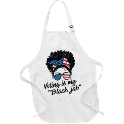 Voting Is My Black Job Full-Length Apron With Pockets