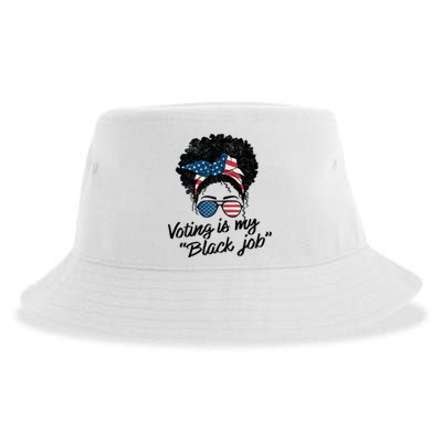 Voting Is My Black Job Sustainable Bucket Hat