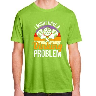 Vintage I Might Have A Drinking Problem Retro Pickleball Saying Gift Adult ChromaSoft Performance T-Shirt