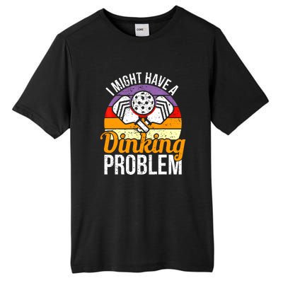 Vintage I Might Have A Drinking Problem Retro Pickleball Saying Gift Tall Fusion ChromaSoft Performance T-Shirt