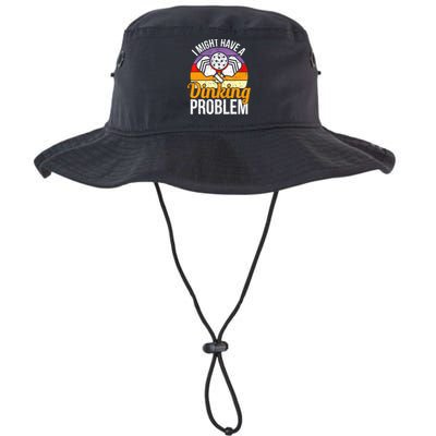 Vintage I Might Have A Drinking Problem Retro Pickleball Saying Gift Bucket Hat