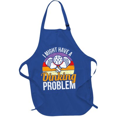 Vintage I Might Have A Drinking Problem Retro Pickleball Saying Gift Apron