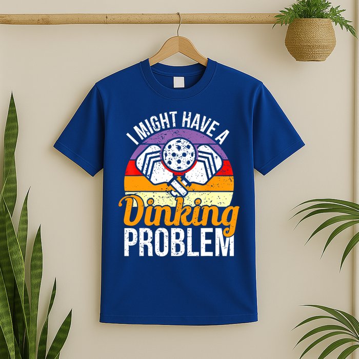 Vintage I Might Have A Drinking Problem Retro Pickleball Saying Gift T-Shirt