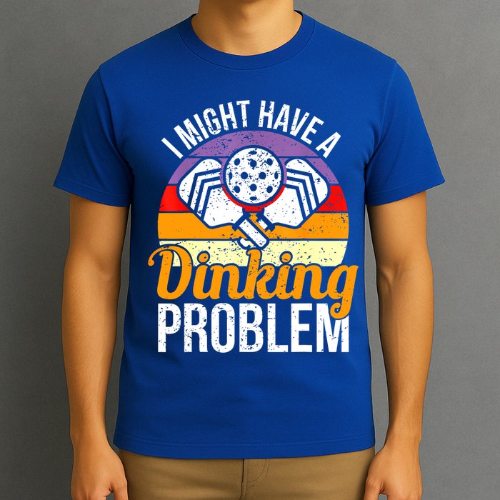 Vintage I Might Have A Drinking Problem Retro Pickleball Saying Gift T-Shirt