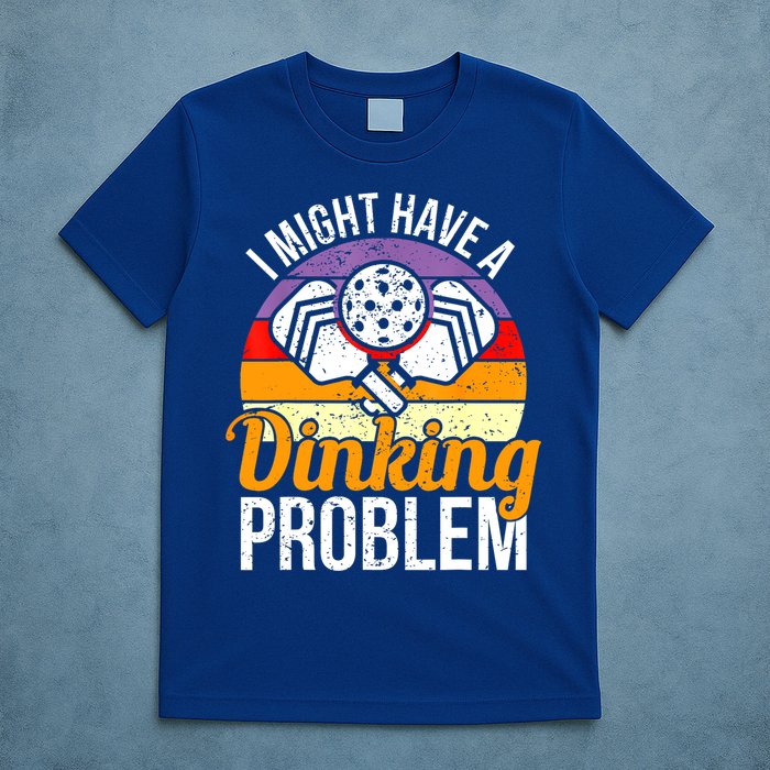 Vintage I Might Have A Drinking Problem Retro Pickleball Saying Gift T-Shirt