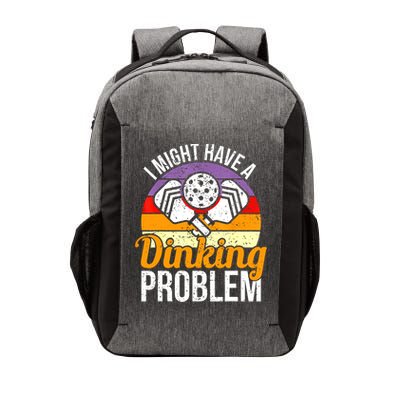 Vintage I Might Have A Drinking Problem Retro Pickleball Saying Gift Vector Backpack