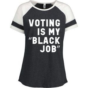 Voting Is My Black Job Enza Ladies Jersey Colorblock Tee