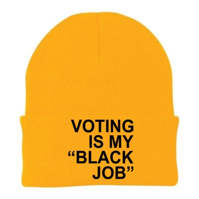 Voting Is My Black Job Knit Cap Winter Beanie