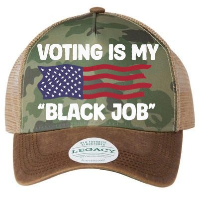 Voting Is My Black Job America Legacy Tie Dye Trucker Hat