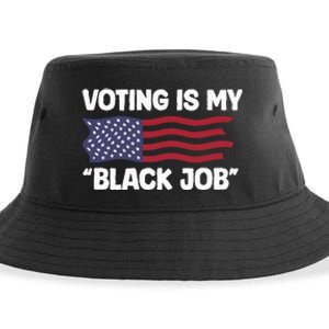 Voting Is My Black Job America Sustainable Bucket Hat